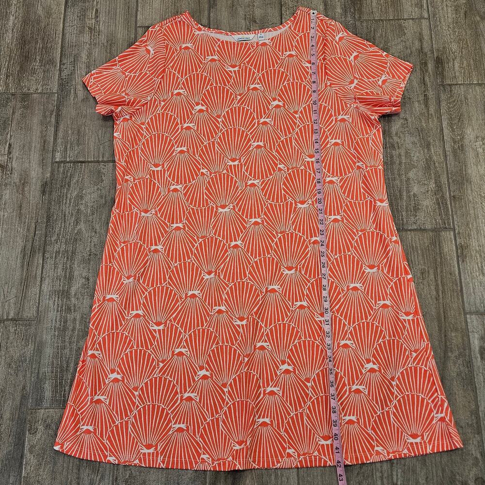 Lemon Way Dress Womens Size 2X Orange Clam Shell Print T-Shirt Short Sleeve - Picture 3 of 8